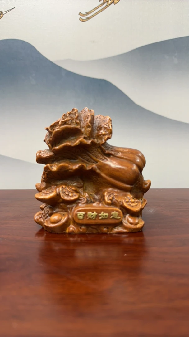 白菜百财如意摆件工艺品客厅玄关桌面装饰品