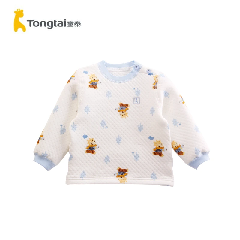 Tongtai/童泰秋冬1-3岁婴幼儿男女宝宝衣服家居加厚保暖内衣上衣