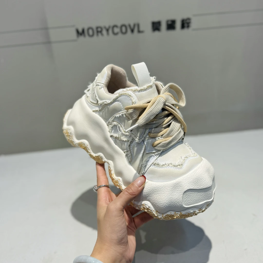 24新款老爹鞋时尚运动休闲鞋百搭潮鞋高帮厚底加绒~黄油小熊186