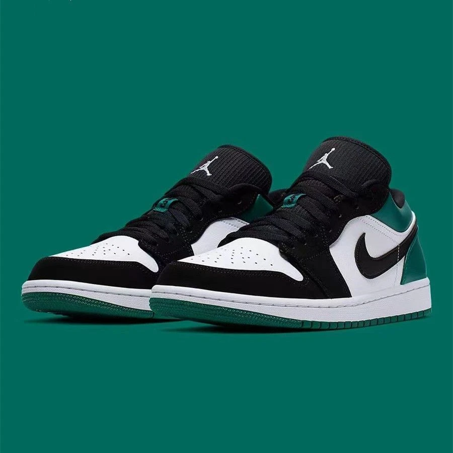 耐克秋季AJ1LOW黑绿脚趾午夜蓝复古耐克篮球鞋男女瑜伽鞋运动板鞋