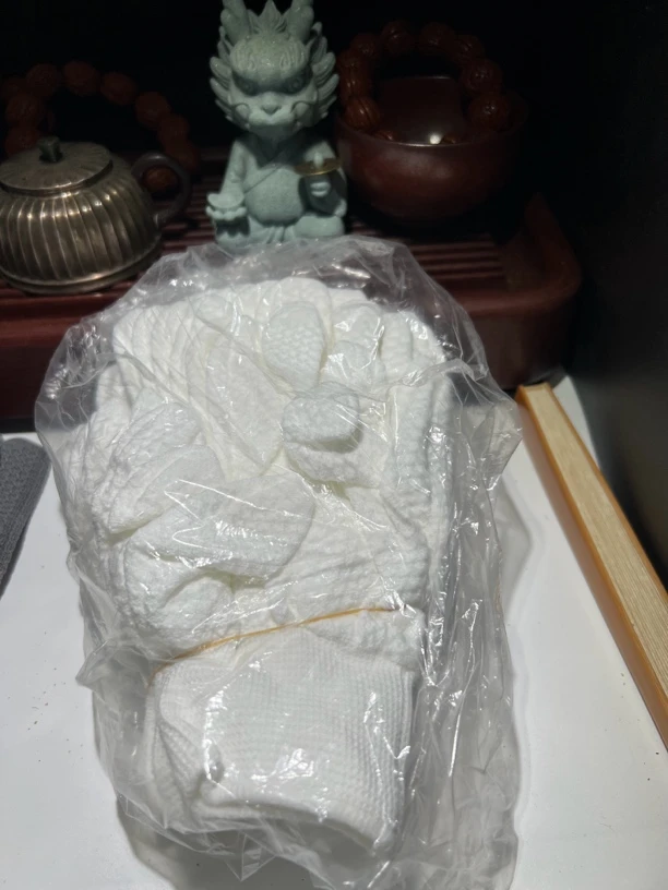文玩菠萝纹手套（白色）10副