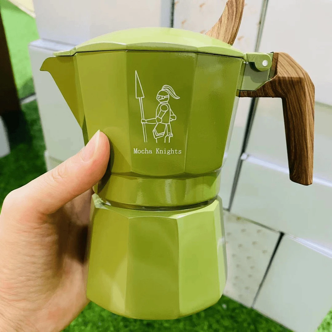 (绿骑士)三代阀双阀两杯摩卡壶