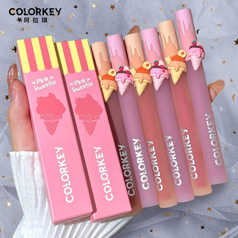 colorkey珂拉琪哑光唇釉丝绒镜面口红裸色纯欲系女显白不易掉学生