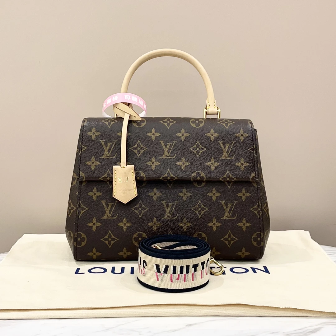 99新 LouisVuitton/路易威登 新款老花克鲁尼ClunyBB芯片款28*20