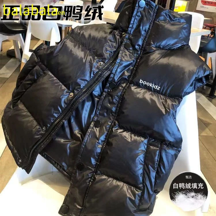 巴拉巴拉恩秋冬季新款儿童羽绒马甲加厚百搭外穿中大童男童女童宝