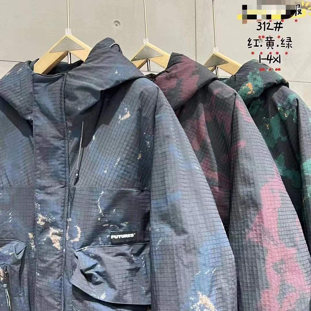 【老西】312# 【绿野仙踪】迷彩风重工加厚潮流防风羽服外套