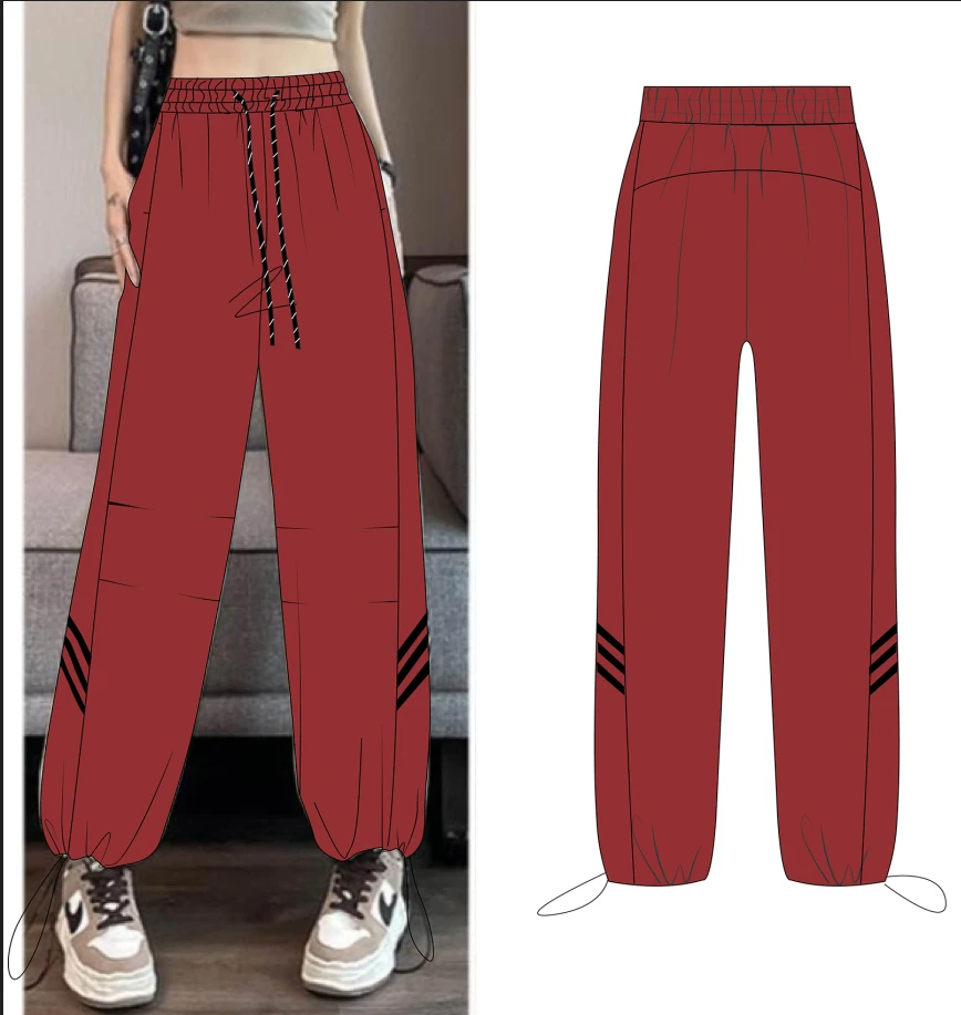 【姗姗精选】梭织束脚长裤防晒轻薄透气速干显瘦运动裤24011时尚