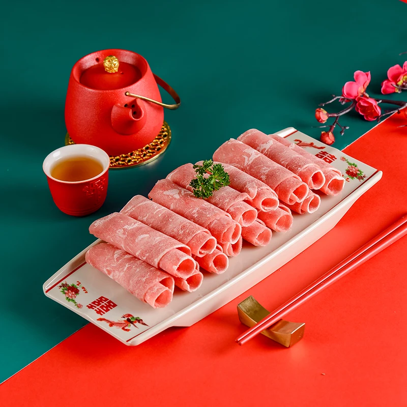 怀旧碗盘杯勺套装火锅店配菜盘面碗汤碗密胺老式复古双喜系列餐具