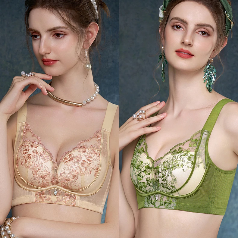 【冰美人】网纱内衣夏薄款透气大胸显胸小调整型文胸聚拢DS2329