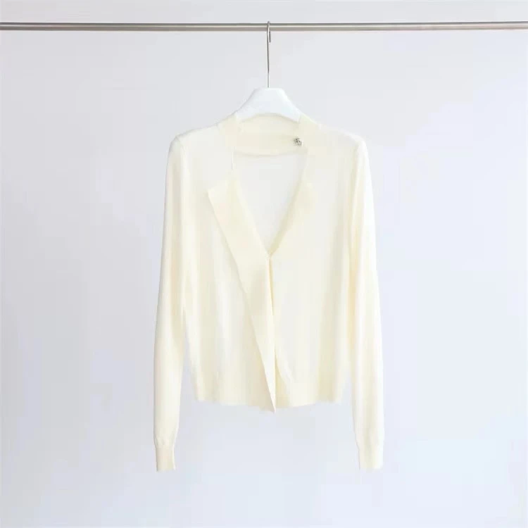 【慕妍专属】衣长60#半高领设计感小众镂空针织衫（秋款）