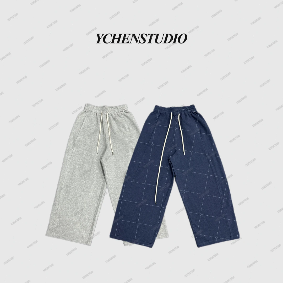 YCS【奇遇记】早秋新款日系宽松抽绳阔腿休闲卫裤X70129