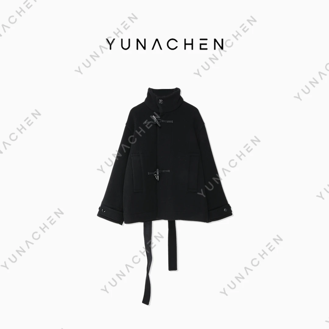 菠萝宝宝Yuna【千行】ZJ22秋冬新款气质百搭立领毛呢外套442-24A017