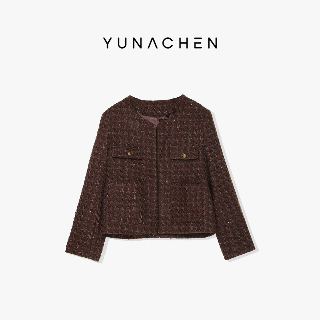 现货【香韵】J8 秋季小香风设计师休闲轻奢百搭短款外套113-DW011