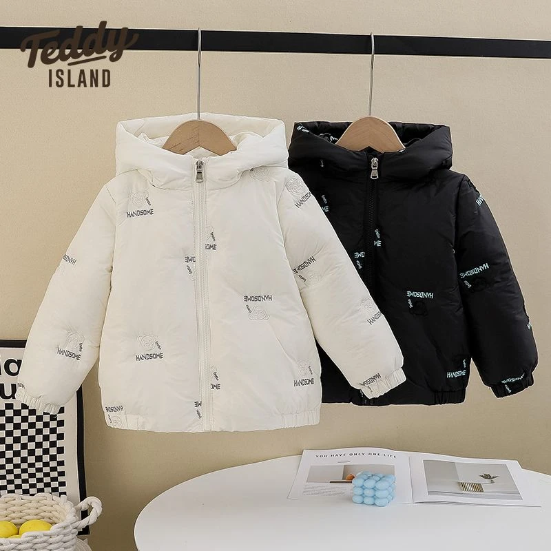 泰迪爱兰秋冬白鸭绒加厚服轻加厚ins薄款保暖儿童加厚服保暖宝宝