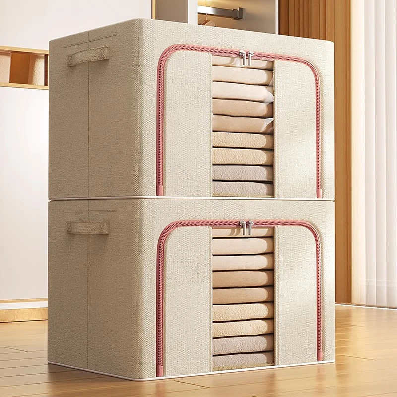两个装衣服收纳箱家用大容量衣物整理袋盒筐衣柜折叠储物箱神器子