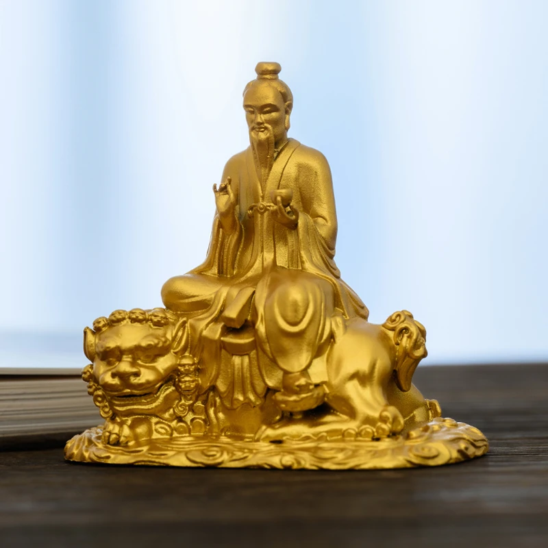 简修行太乙救苦天尊太乙真人神像摆件黄铜像供奉随身精致小号金色