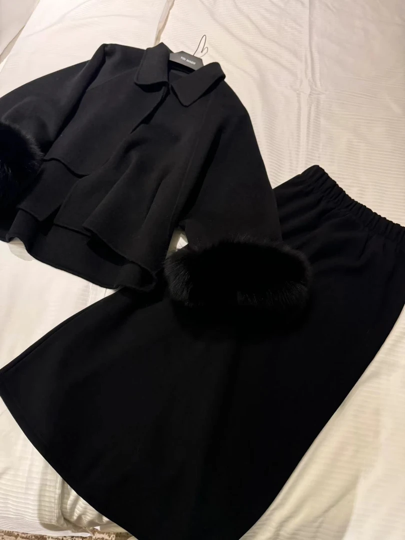 YOI MAGIS【减法】H形万能搭配加绒后开叉松紧腰好搭配半身裙