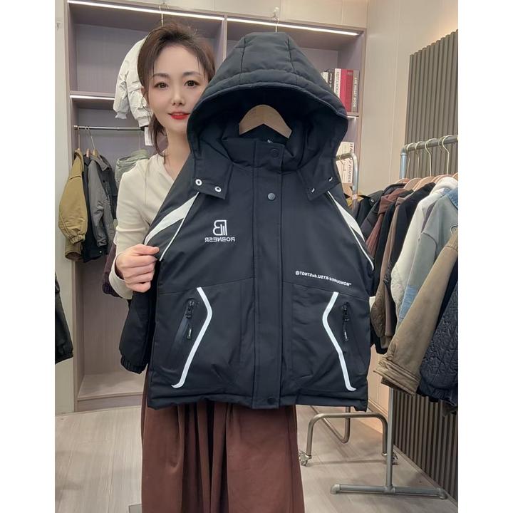 男童派客服时尚休闲好看洋气外套冬季一件过冬的大棉服