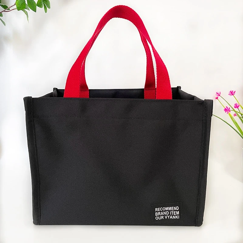 饭盒包手提袋大容量加厚防水牛津布保温餐包超大号上班通勤便当包