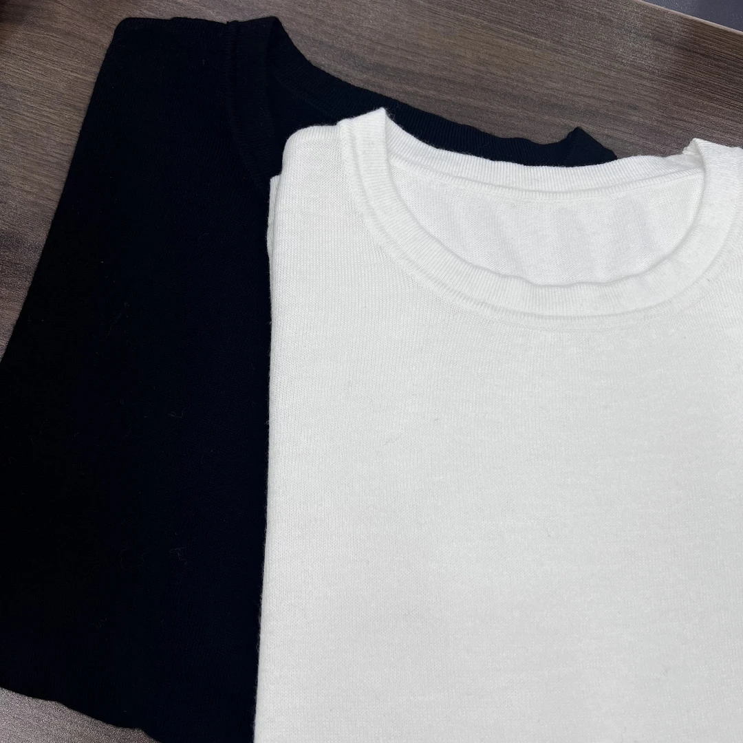 丝光打底-基础秋冬百搭圆领针织打底衫92691