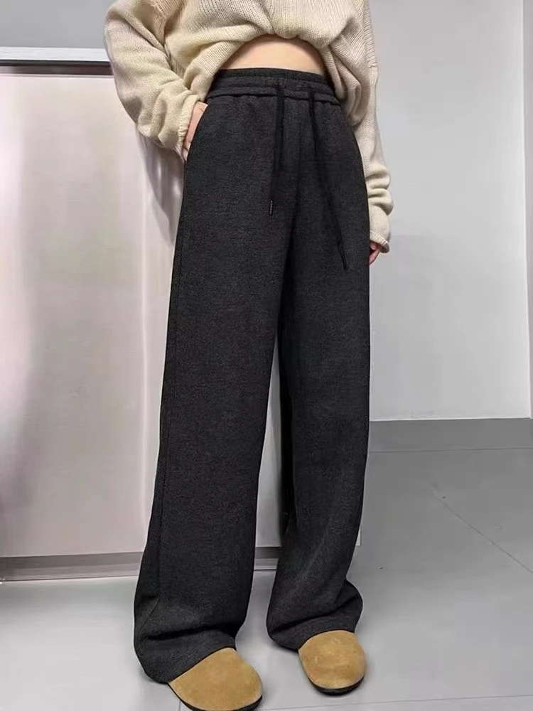 /糯米裤/加厚百搭显瘦显腿长糯米拖地裤L01