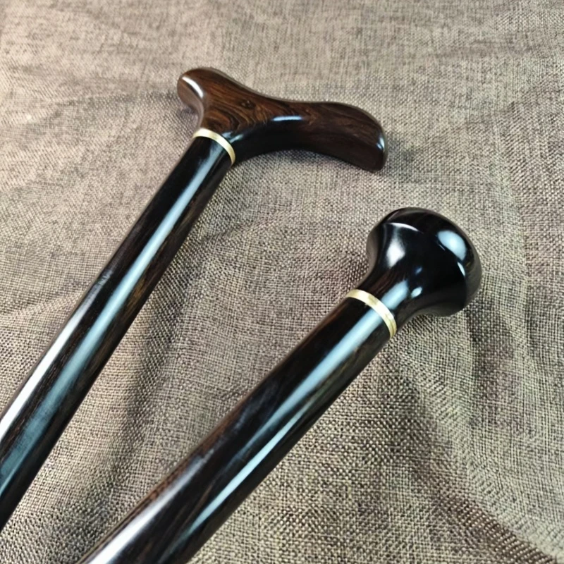 红木紫光檀实木拐杖老人防滑助行器拐棍原木手杖