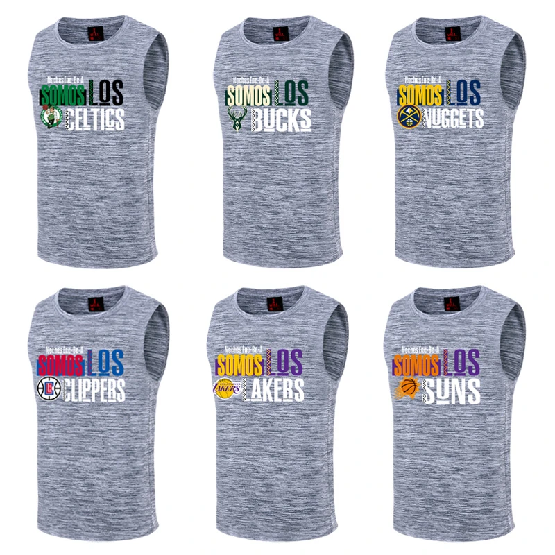 凯尔特人雄鹿篮球速干训练背心美式快船湖人休闲投篮服高弹冰丝