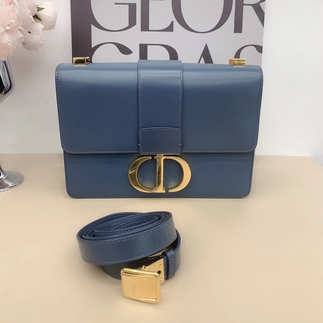 95新 DIOR/迪奥 奢物瑾选 蒙田系列 深蓝色 编码20 底长24奢侈