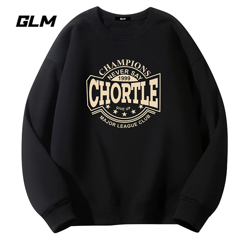 潮牌GLM男士春秋季新款美式卫衣长袖T恤打底衫外套秋季男上衣服装