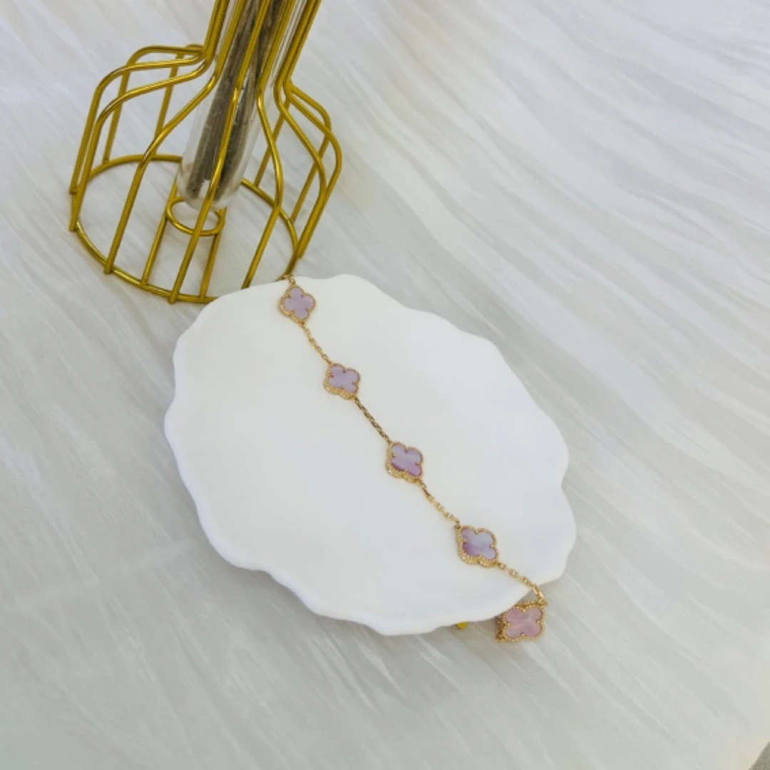 合金锆石手链 【蒂尔珠宝】七夕好礼 幸运草☘️手链