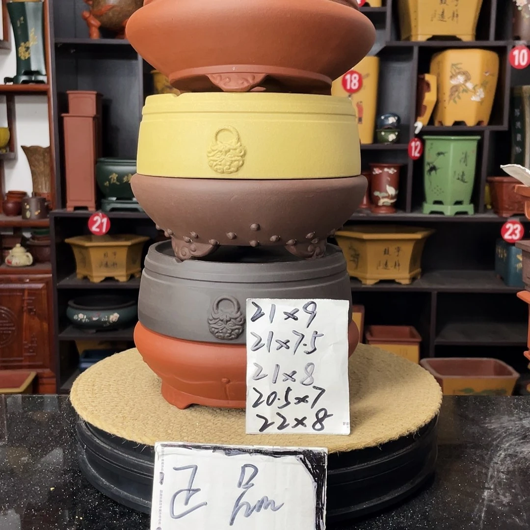 紫砂艺术盆尚好紫砂花盆