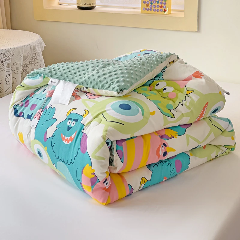迪士尼正版卡通儿童单人被子被芯双人春秋被豆豆被加厚棉被秋冬被