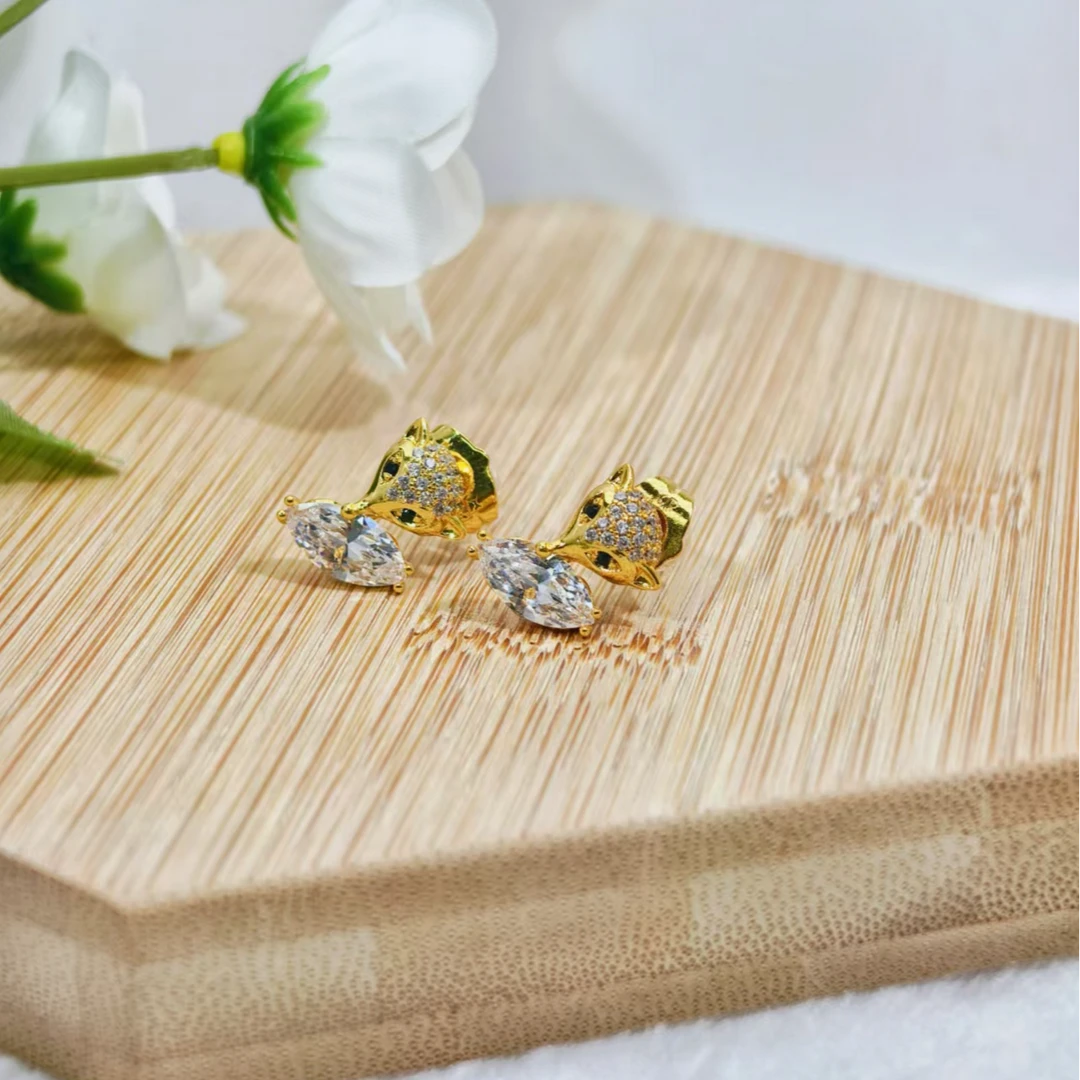 耳饰时尚可爱狐狸耳钉399