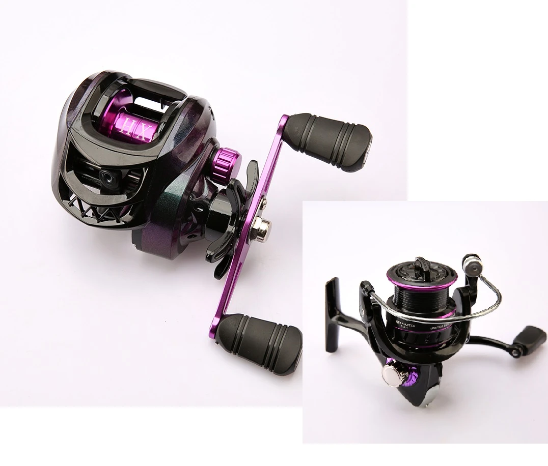 路亚竿手摇纺车轮水滴轮金属线杯远投渔轮包邮终身质保