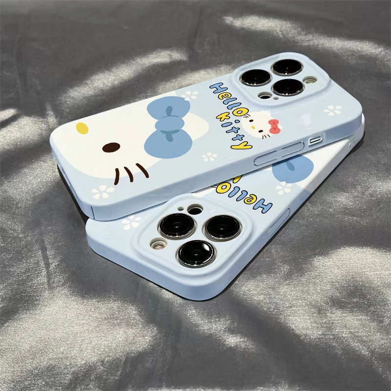 可爱hellokitty苹果15promax菲林壳iphone14手机壳12/13硬壳XR/XS