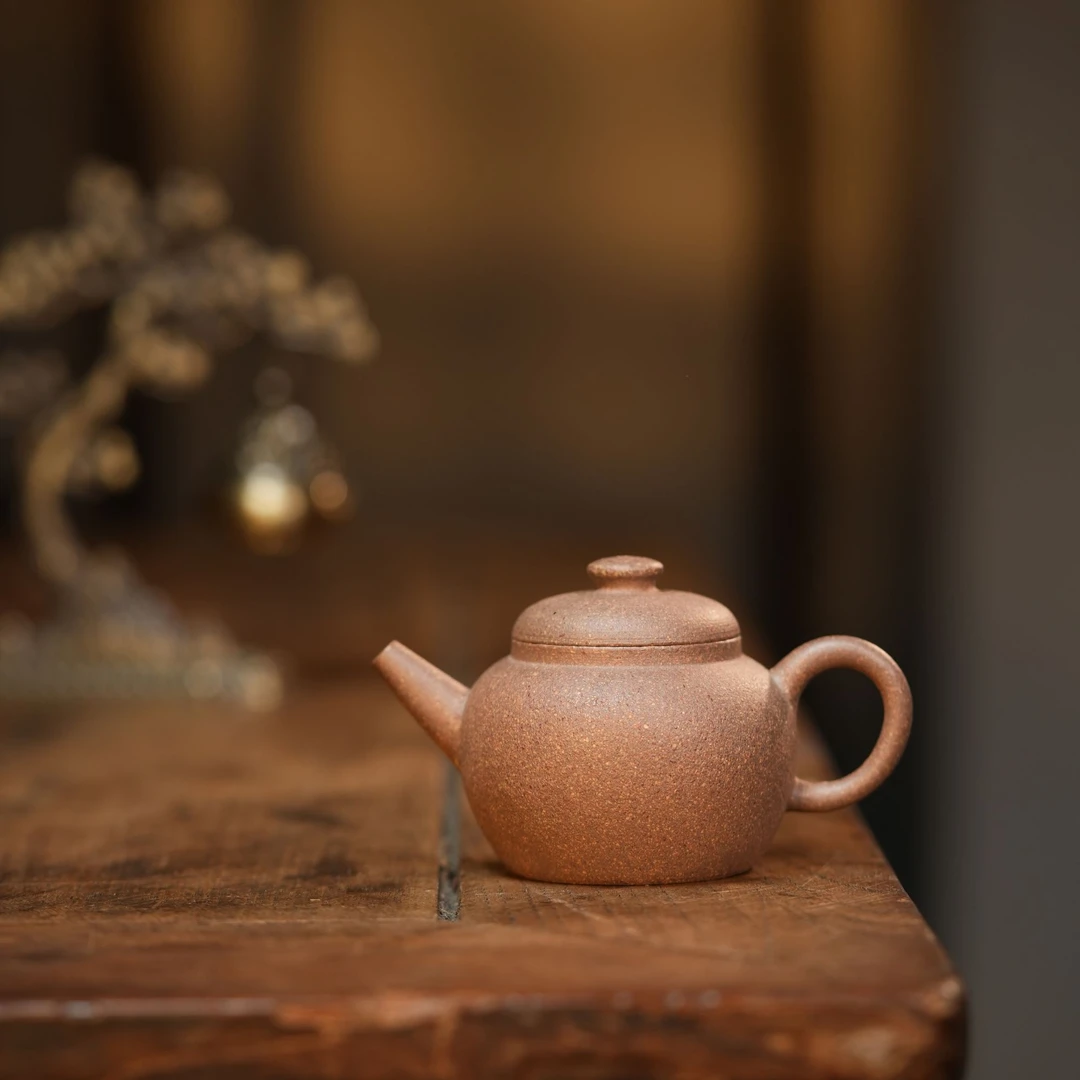 海林茶注<柿圆三式>  手磨原矿  全手工制作   90cc