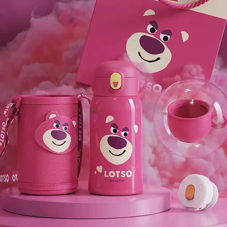 弹跳卡通儿童保温杯316不锈钢食品级小学生壶大容量杯保温杯吸管