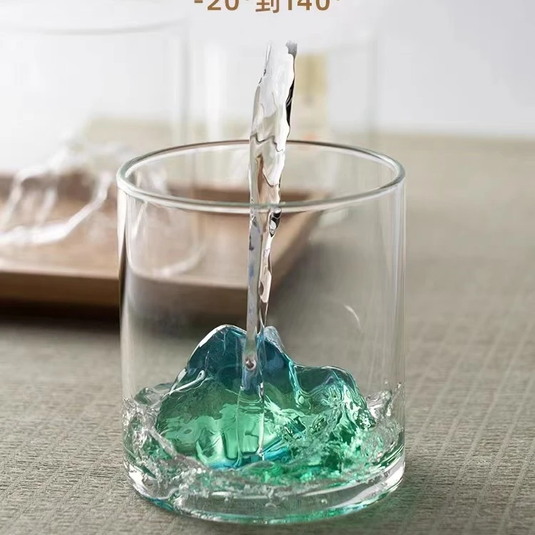玻璃青绿杯