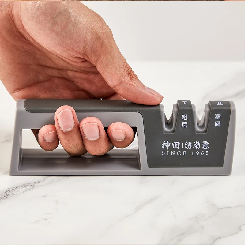 神田 | 绣渤意多功能磨刀器家用创意防滑便携手持小型