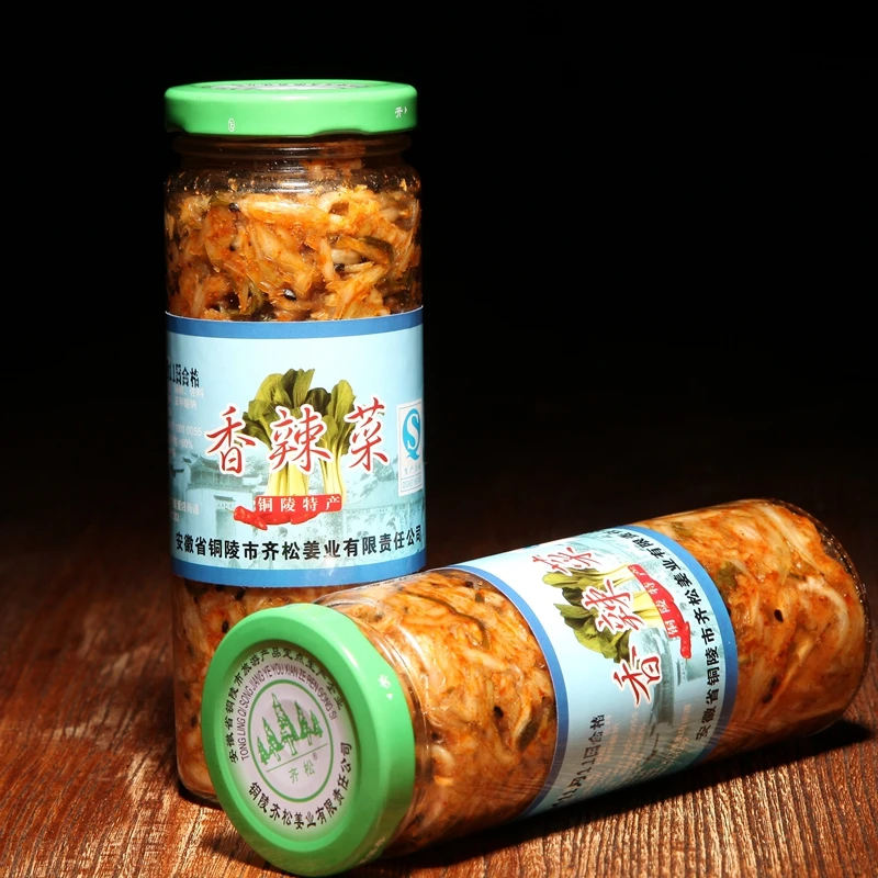 【徽携优品】齐松铜陵姜丝香辣菜自制白姜咸白菜美味下饭菜200g