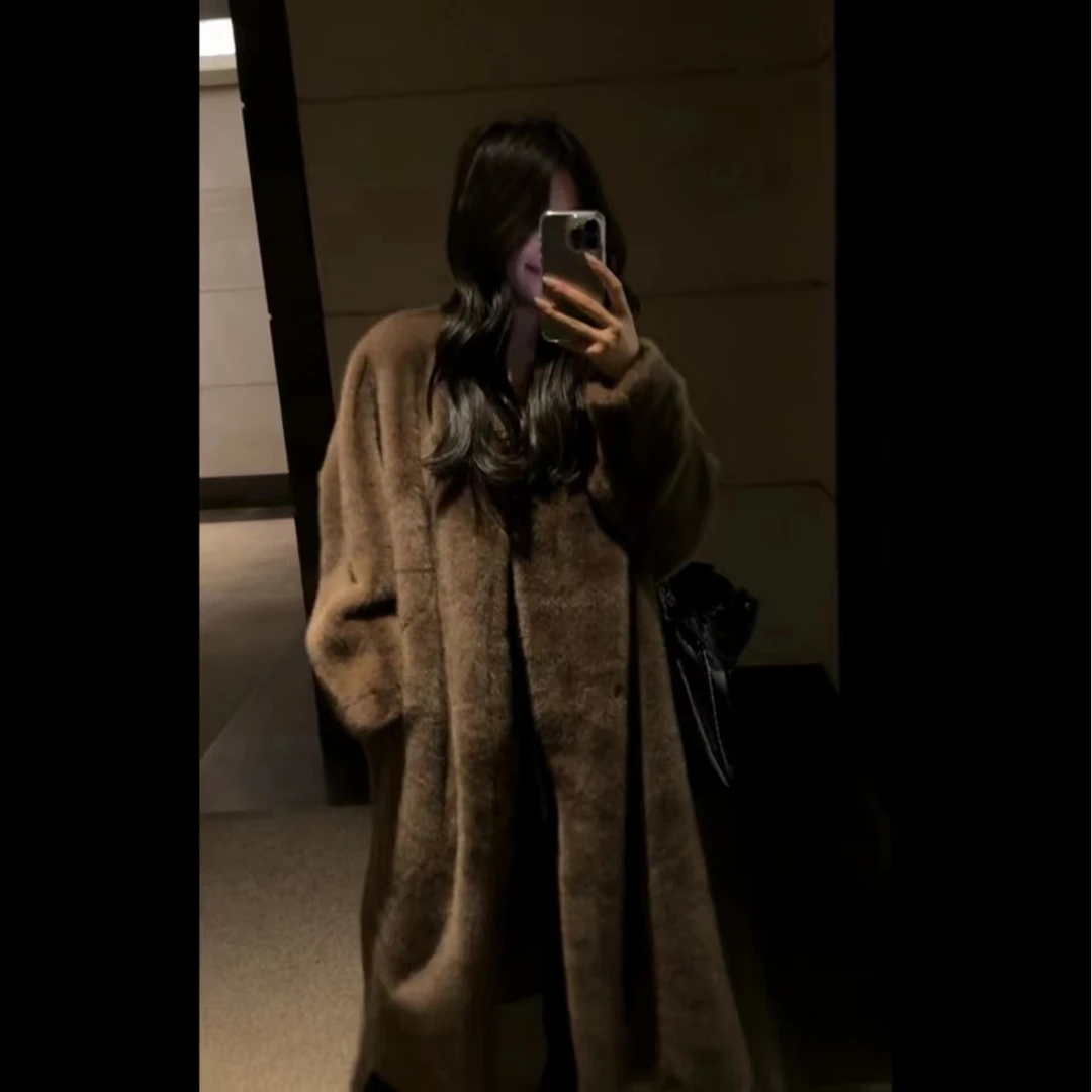 迟迟-新款毛毛外套时尚百搭气质宽松冬季