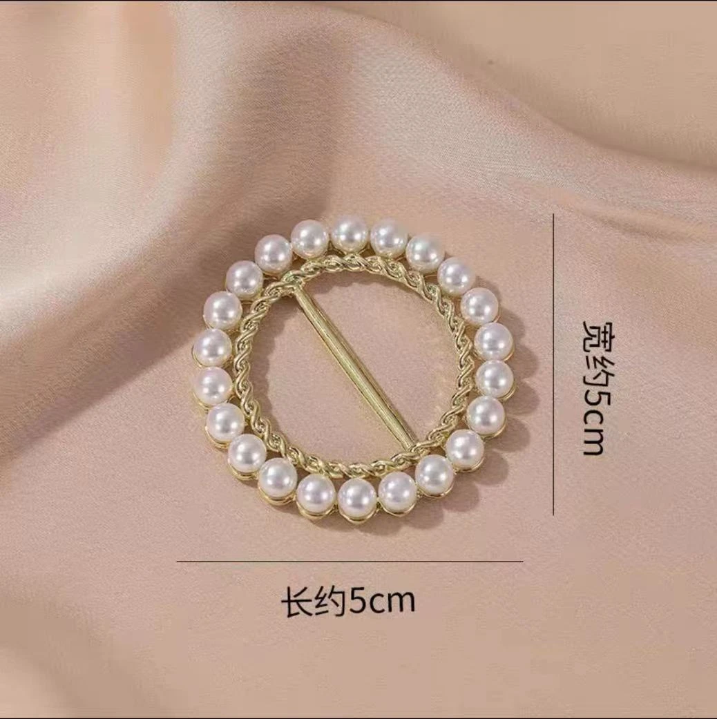 圆形珠珠衣角扣百搭