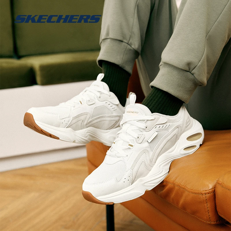 Skechers斯凯奇男鞋跑步鞋小白鞋复古运动鞋舒适休闲老爹鞋894073