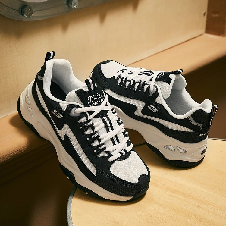 【姐姐3-张俪同款】斯凯奇女鞋闪电熊猫鞋时尚复古老爹鞋子149491