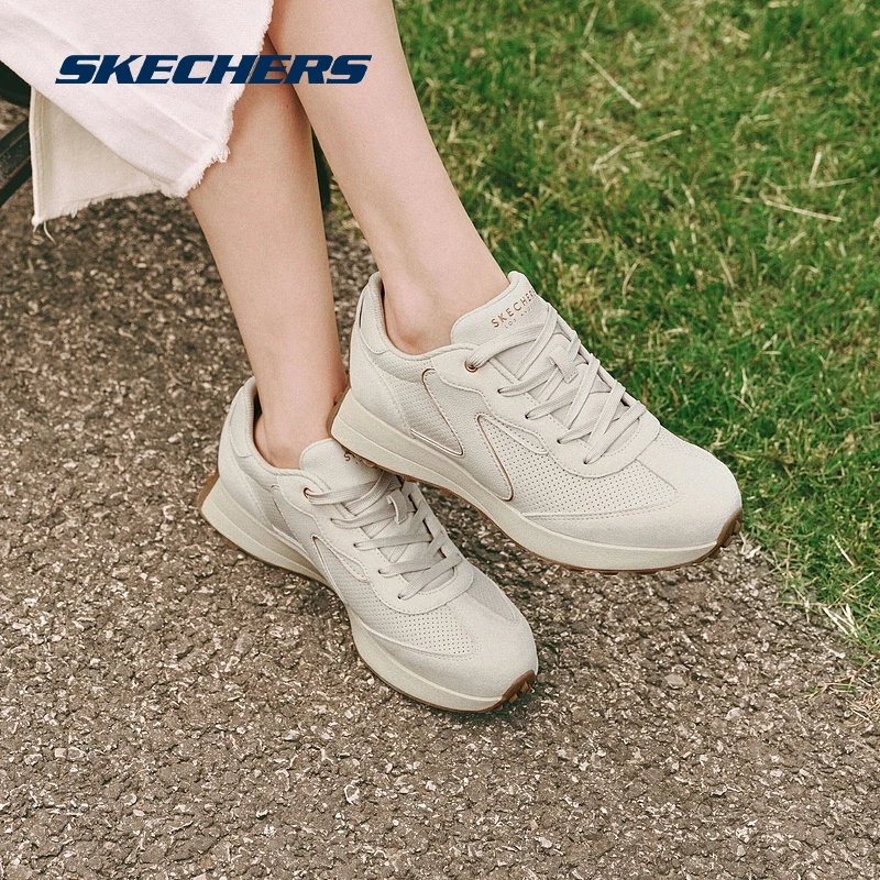 Skechers斯凯奇秋季复古慢跑鞋子女时尚高级感耐磨177151