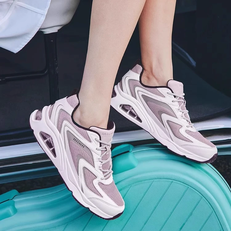 Skechers斯凯奇秋新款复古极光鞋休闲跑步鞋气垫运动女鞋177424