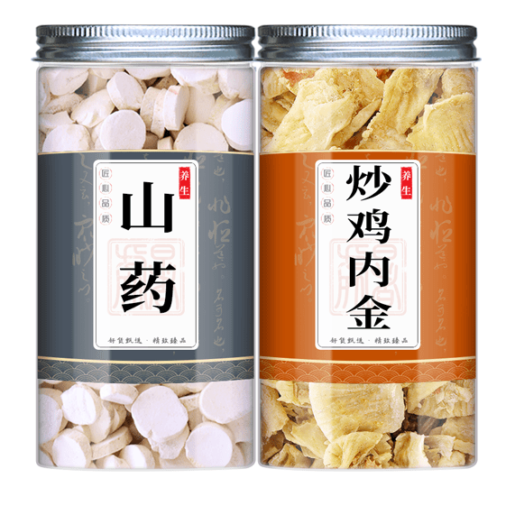 淮山药炒鸡内金中药材组合正品怀山药培土生金调理泡水茶包脾胃和
