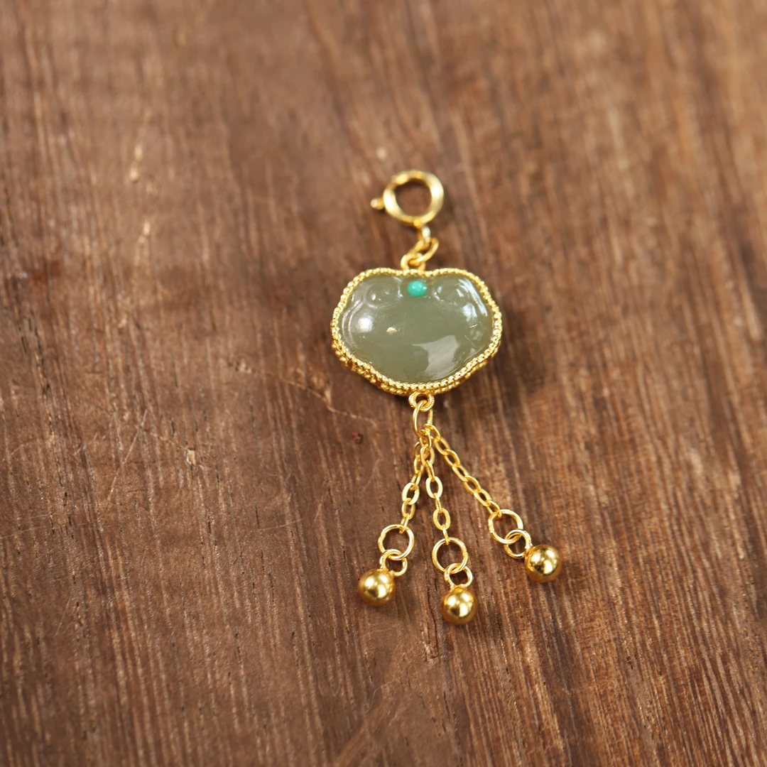 【琢宝】原创国风和田如意小提溜吊坠