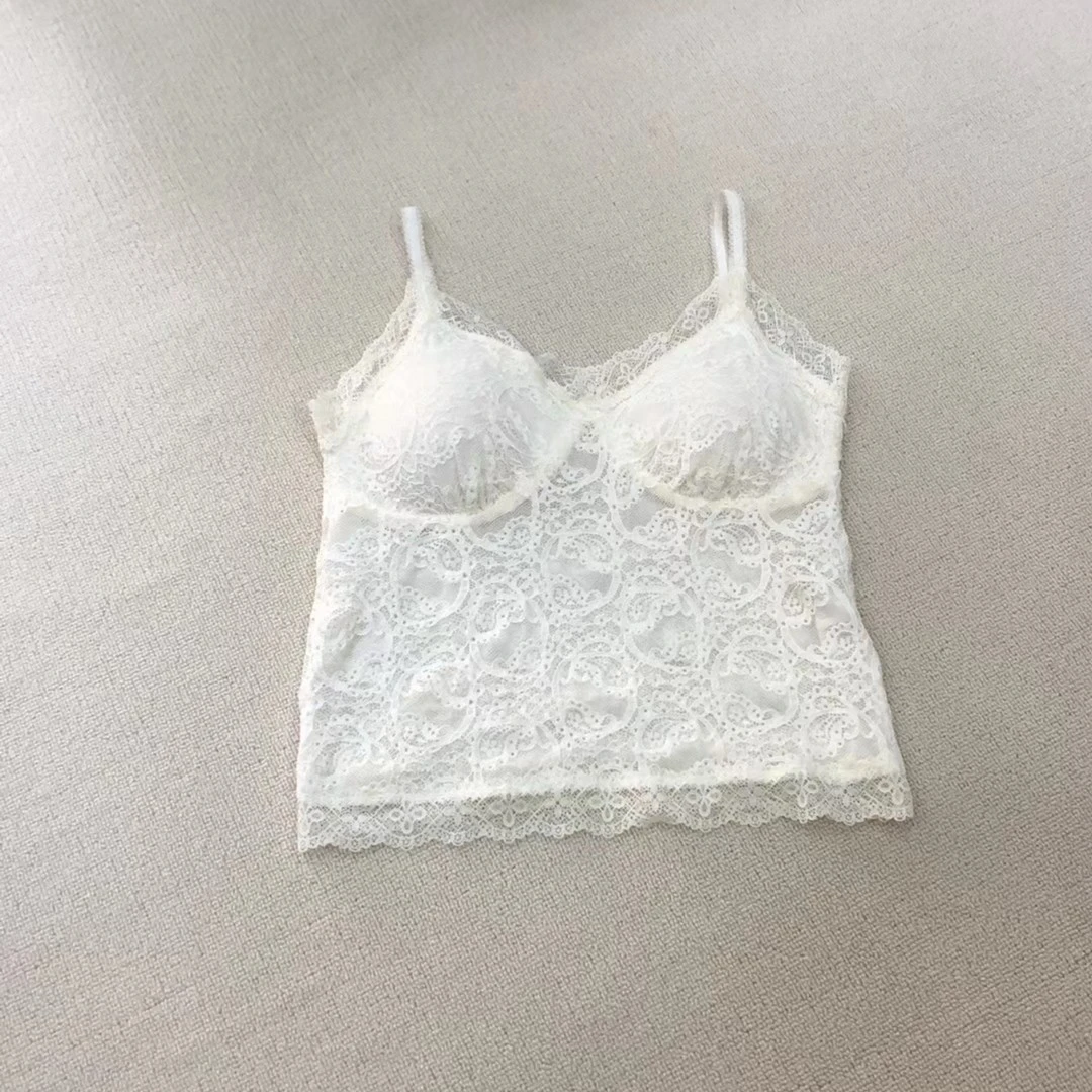美彩家——韩系水溶蕾丝吊带背心美背