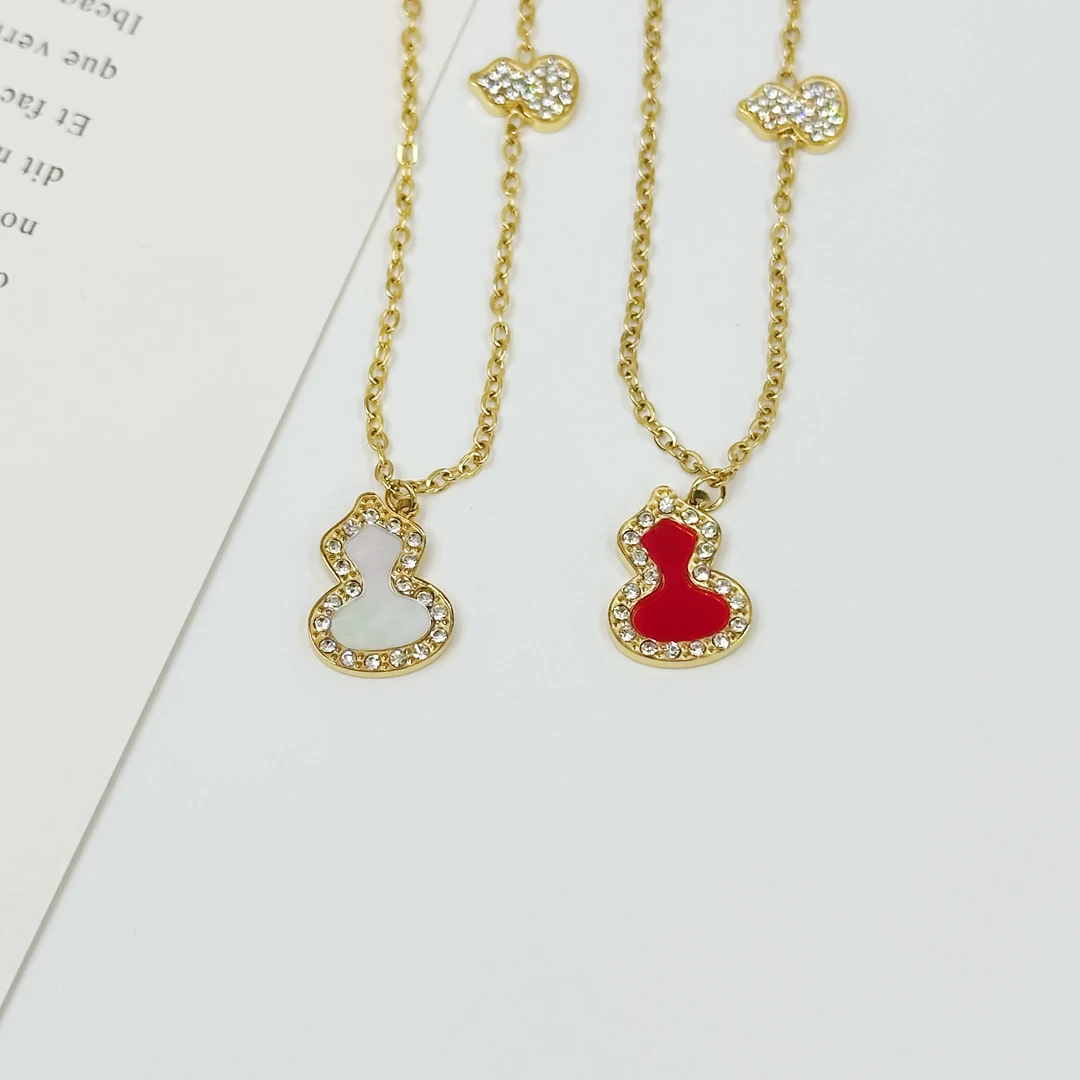 钛钢锆石手链 高定微镶葫芦手链Z-3378